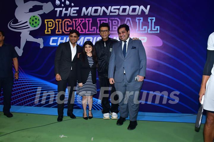 Karan Johar snapped at Monsoon Pickleball Tournament 