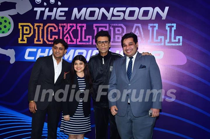 Karan Johar snapped at Monsoon Pickleball Tournament 