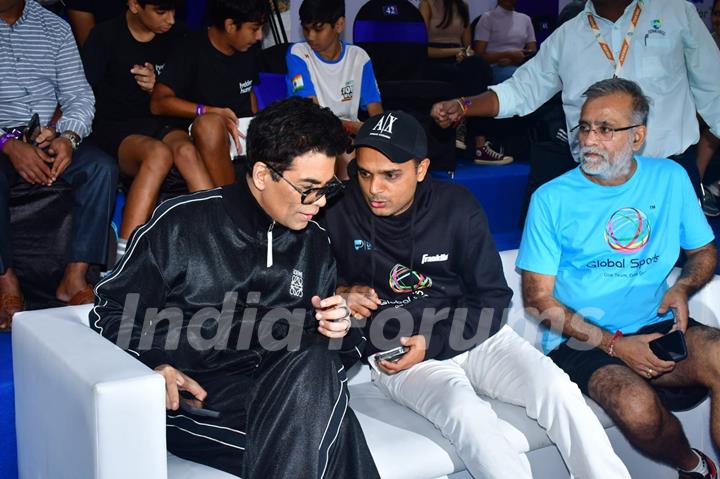 Karan Johar snapped at Monsoon Pickleball Tournament 