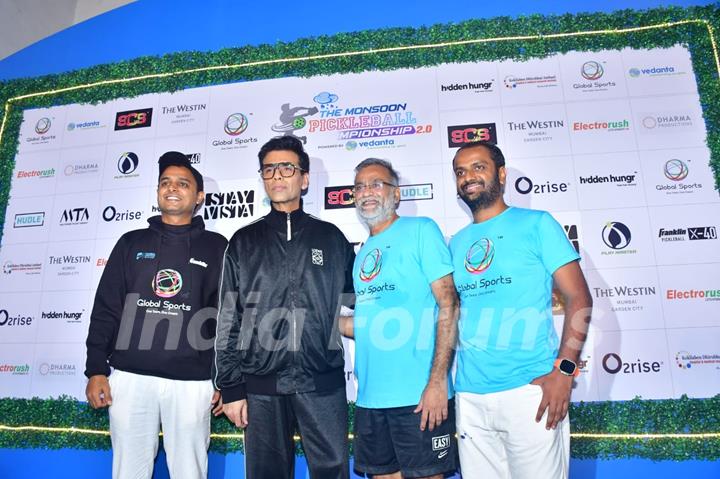 Karan Johar snapped at Monsoon Pickleball Tournament 