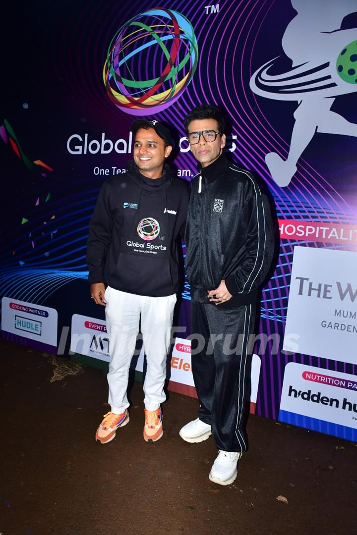 Karan Johar snapped at Monsoon Pickleball Tournament 