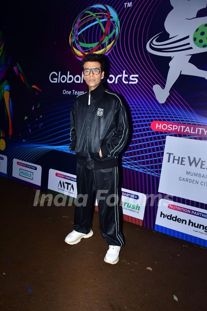 Karan Johar snapped at Monsoon Pickleball Tournament 