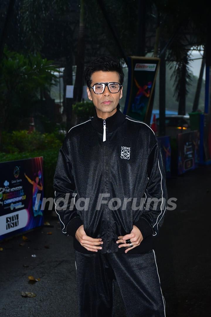 Karan Johar snapped at Monsoon Pickleball Tournament 