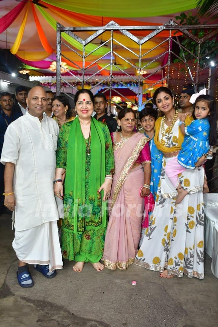 Shilpa Shetty snapped at ISKON temple 