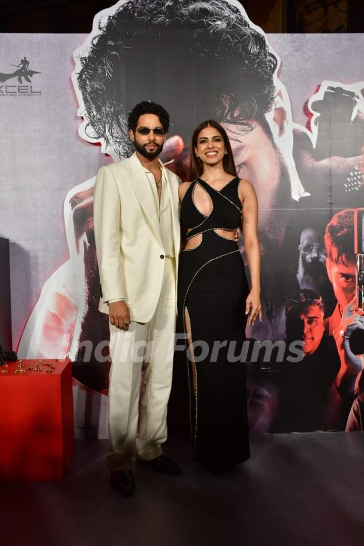 Siddhant Chaturvedi and Malavika Mohanan grace the trailer launch of their upcoming film 'Yudhra'