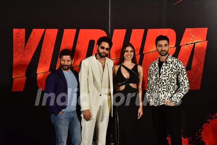 Raghav Juyal, Raj Arjun, Siddhant Chaturvedi and Malavika Mohanan grace the trailer launch of their upcoming film 'Yudhra'