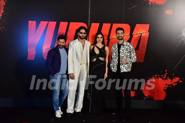 Raghav Juyal, Raj Arjun, Siddhant Chaturvedi and Malavika Mohanan grace the trailer launch of their upcoming film 'Yudhra'