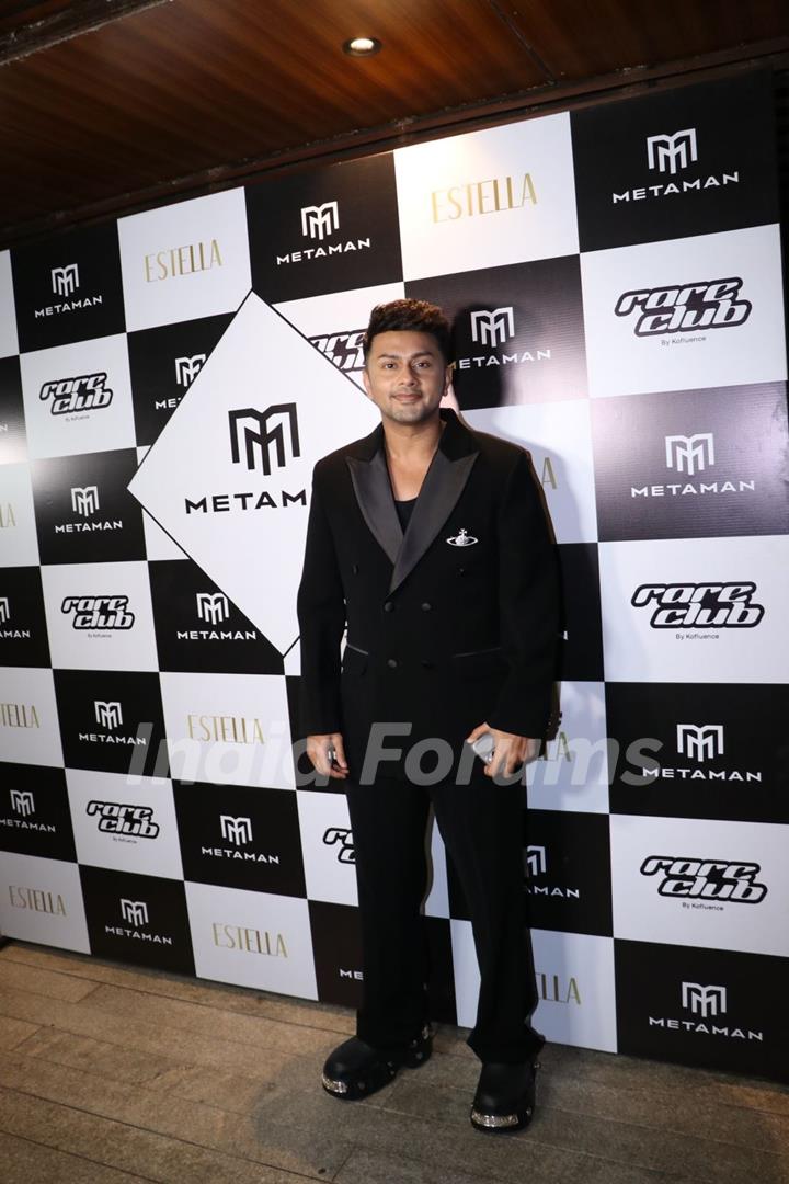 Awez Darbar snapped at the Metaman perfume event launch