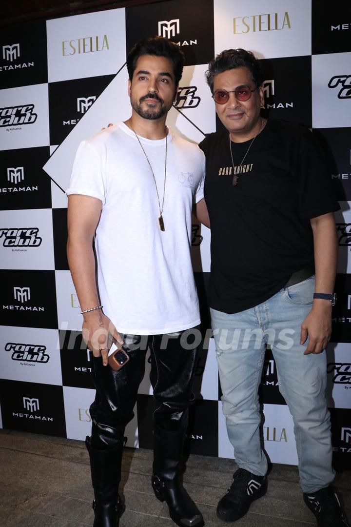 Gautam Gulati and Mukesh Chhabra snapped at the Metaman perfume event launch