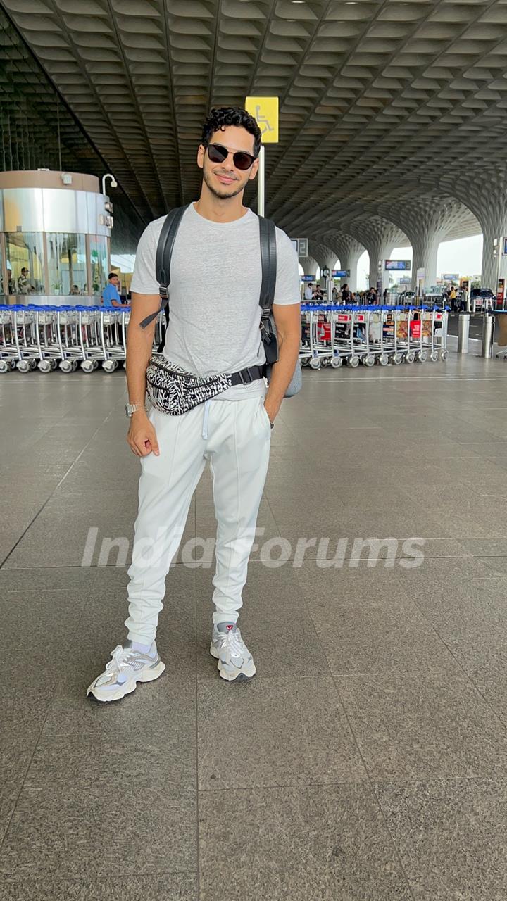 Ishaan Khatter snapped at the airport