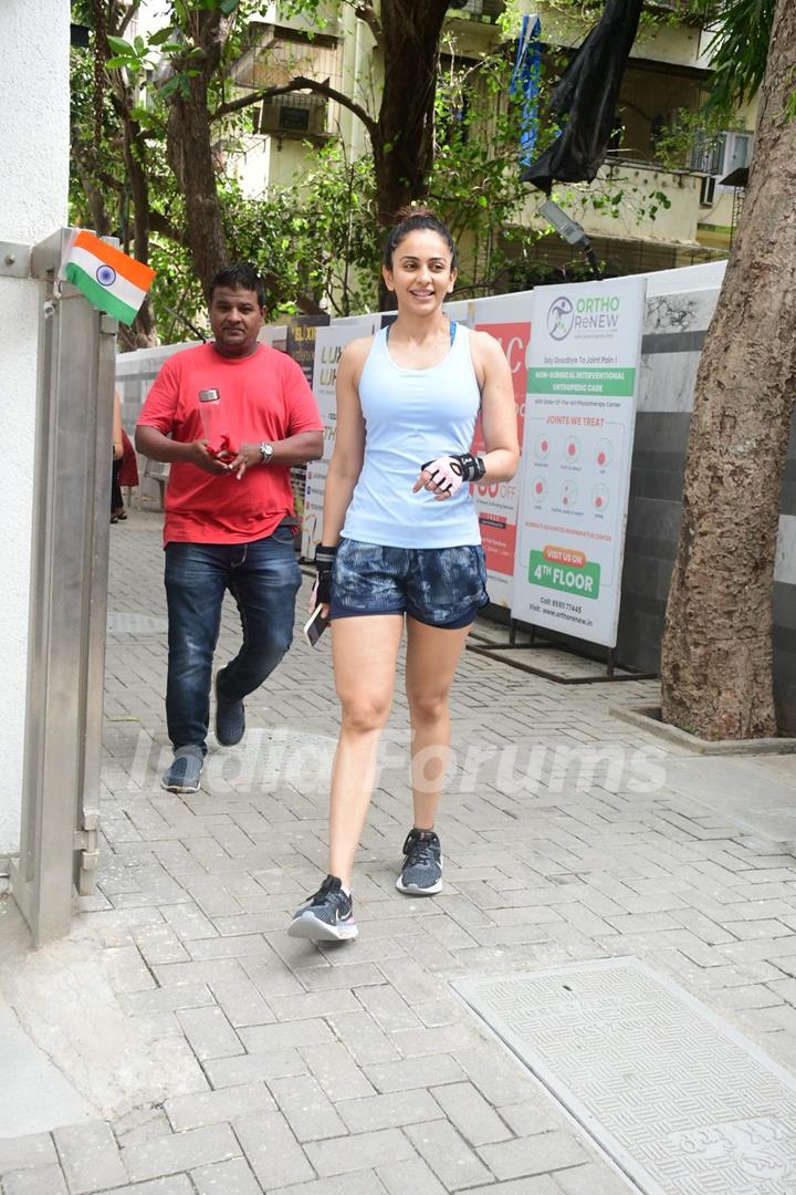 Rakul Preet Singh snapped in the city