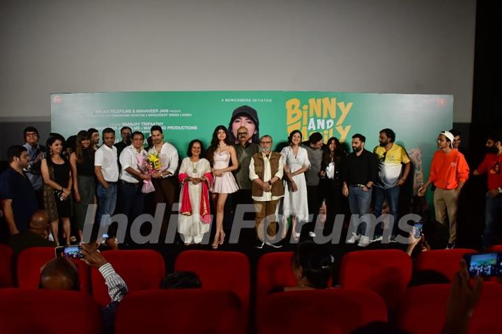 Varun Dhawan and Anjini Dhawan  grace the trailer launch of 'Binny And Family'