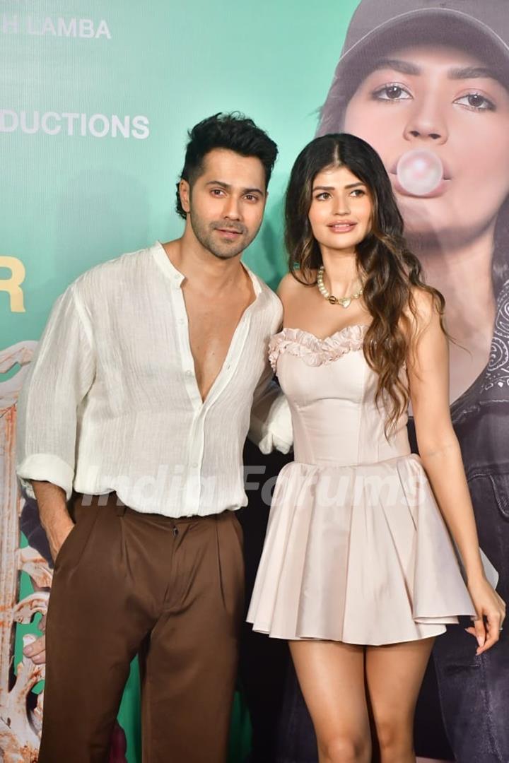 Varun Dhawan and Anjini Dhawan  grace the trailer launch of 'Binny And Family'