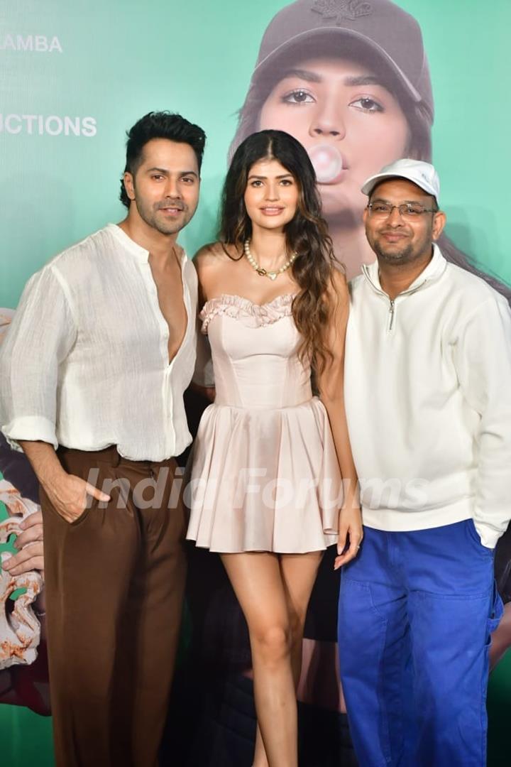 Varun Dhawan and Anjini Dhawan  grace the trailer launch of 'Binny And Family'