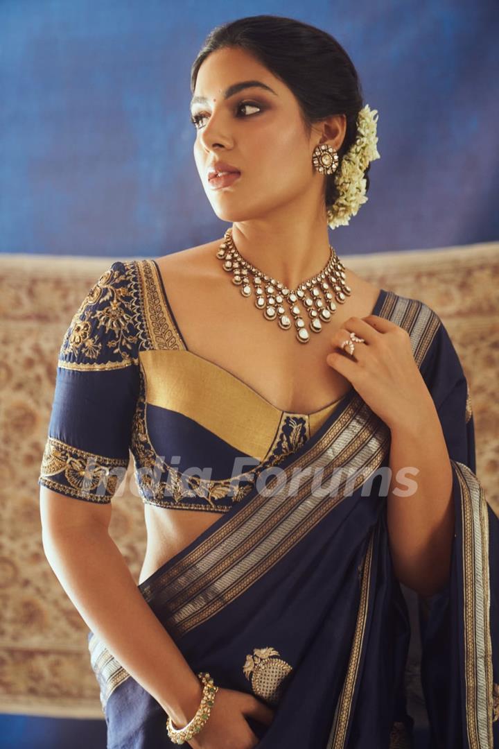 Samyukta saree look