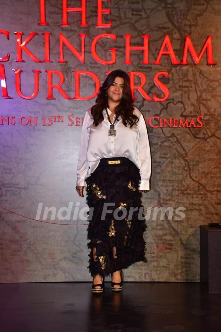 Ektaa Kapoor grace the trailer launch of 'The Buckingham Murders'