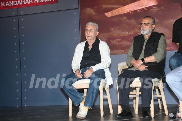 Naseeruddin Shah and Pankaj Kapur snapped at the press conference of IC 814: The Kandahar Hijack