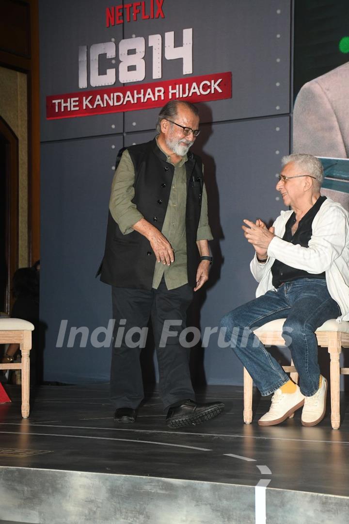 Naseeruddin Shah and Pankaj Kapur snapped at the press conference of IC 814: The Kandahar Hijack