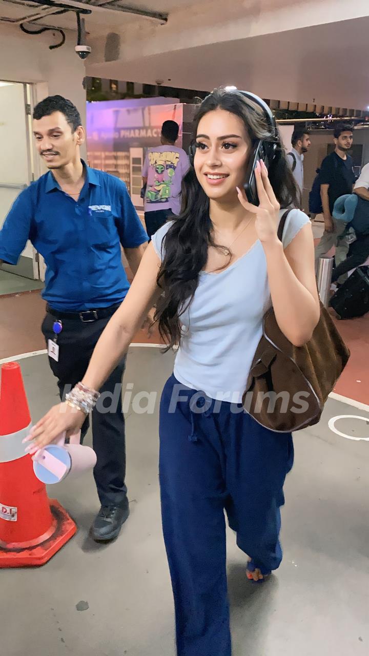 Nysa Devgan snapped at the airport