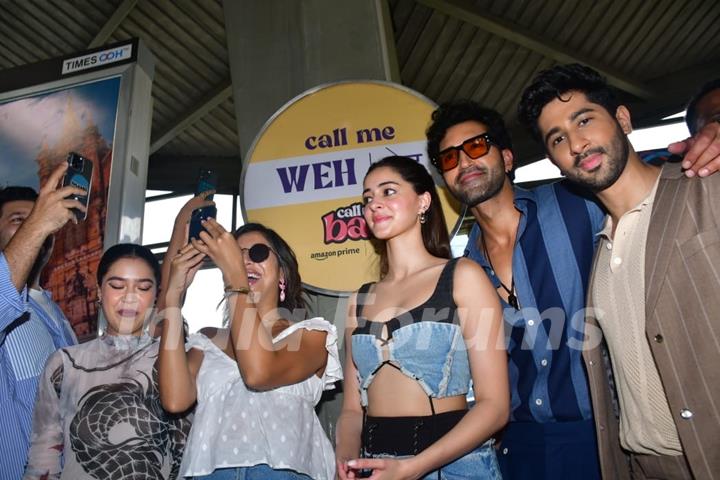 Ananya Panday, Niharika Lyra Dutt, Lisa Mishra, Gurfateh Pirzada, Vihaan Samat and Muskkaan Jaferi snapped promoting their upcoming series ‘call me bae’