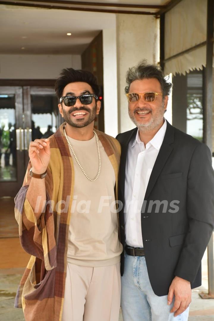 Atul Sabharwal and Aparshakti Khurana snapped promoting their upcoming movie ‘Berlin’