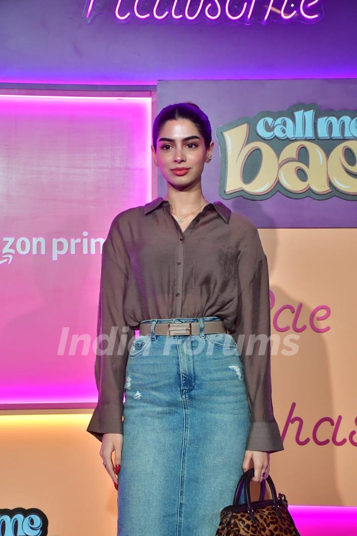 Khushi Kapoor Attend the screening of 'Call Me Bae'