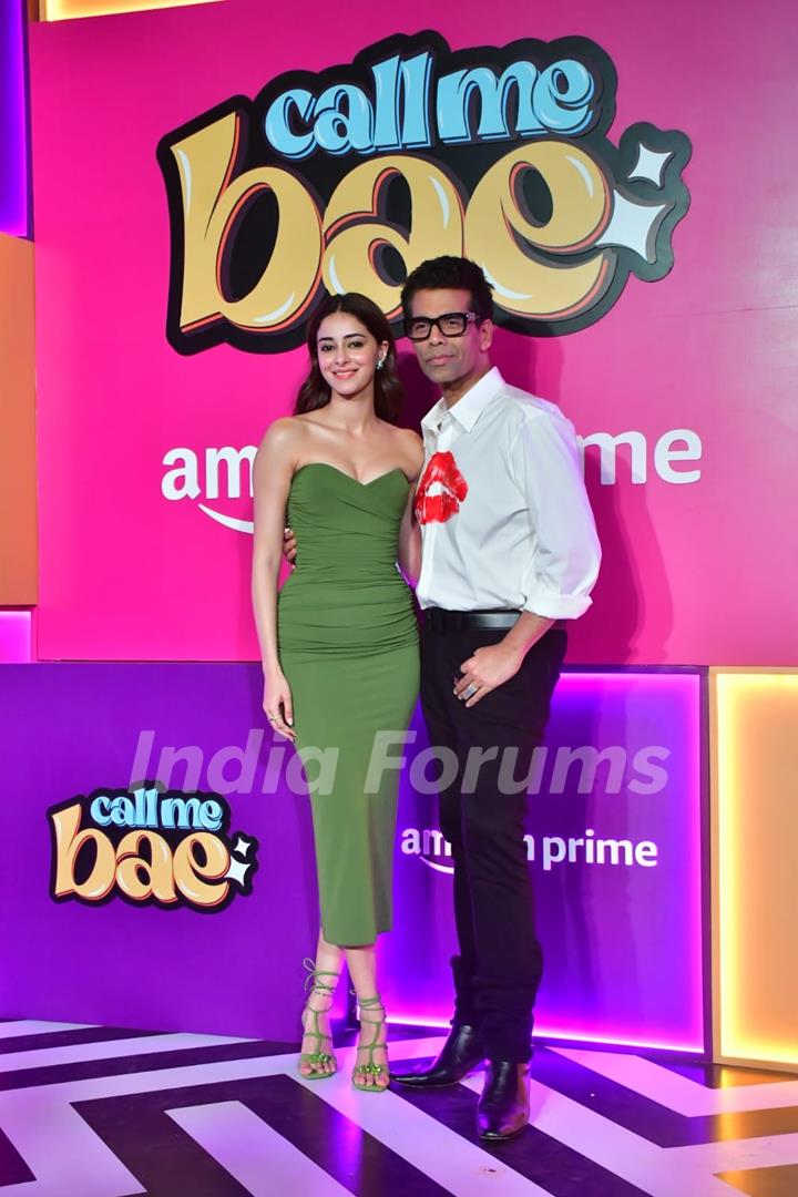 Karan Johar and Ananya Panday Attend the screening of 'Call Me Bae'