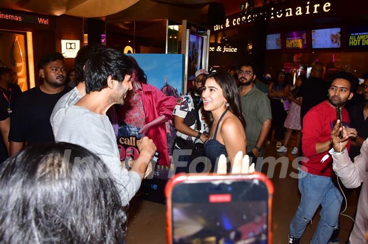 Kartik Aaryan and Sara Ali Khan Attend the screening of 'Call Me Bae'