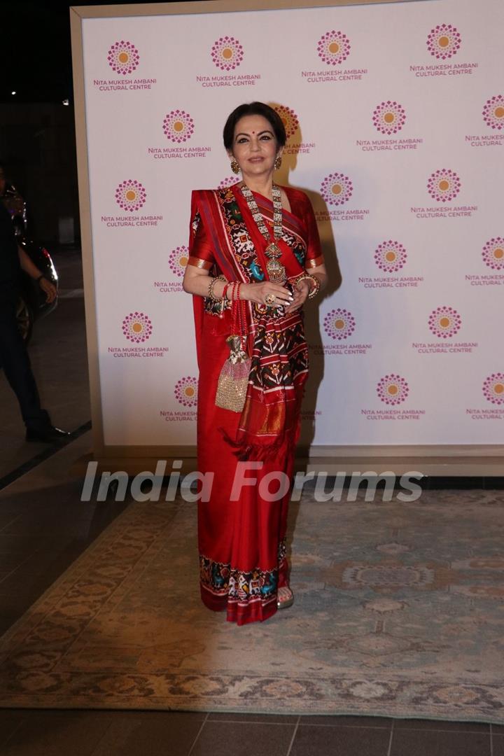 Neeta Ambani snapped at the finale show of Rajadhiraaj: ‘Love. Life. Leela