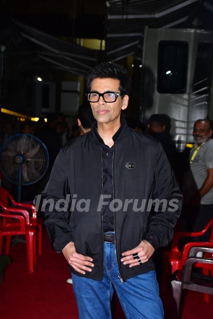 Karan Johar snapped promoting their upcoming film 'Jigra'