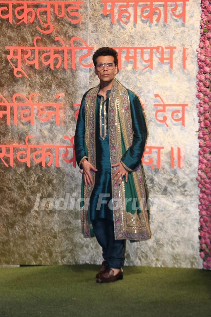 Karan Johar snapped at Antilia for Ganesh Chaturthi