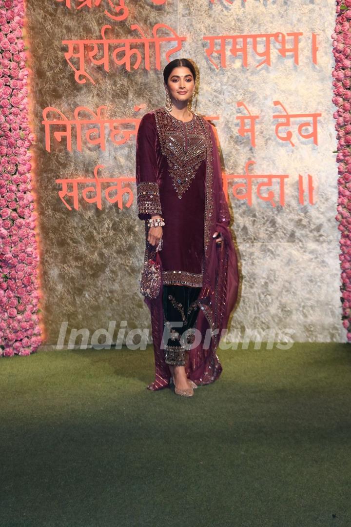 Pooja Hegde snapped at Antilia for Ganesh Chaturthi