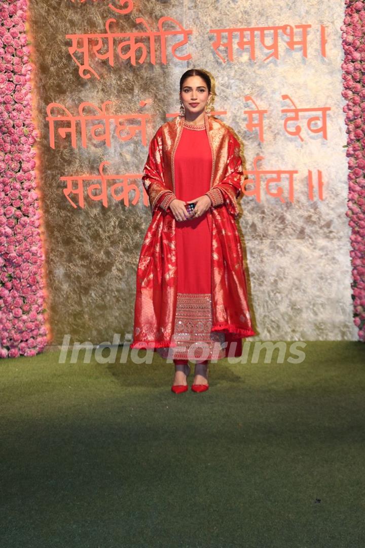 Bhumi Pednekar snapped at Antilia for Ganesh Chaturthi