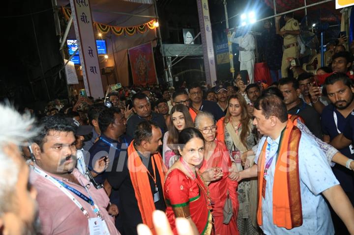 Aishwarya Rai Bachchan snapped at GSB Ganpati Darshan