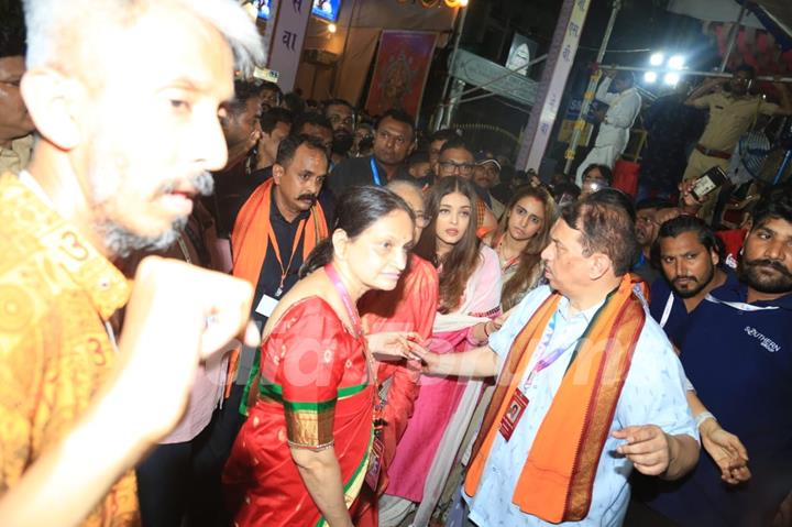 Aishwarya Rai Bachchan snapped at GSB Ganpati Darshan