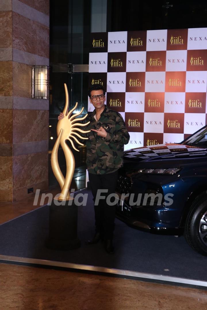 Karan Johar snapped at the conference of 24th IIFA Awards