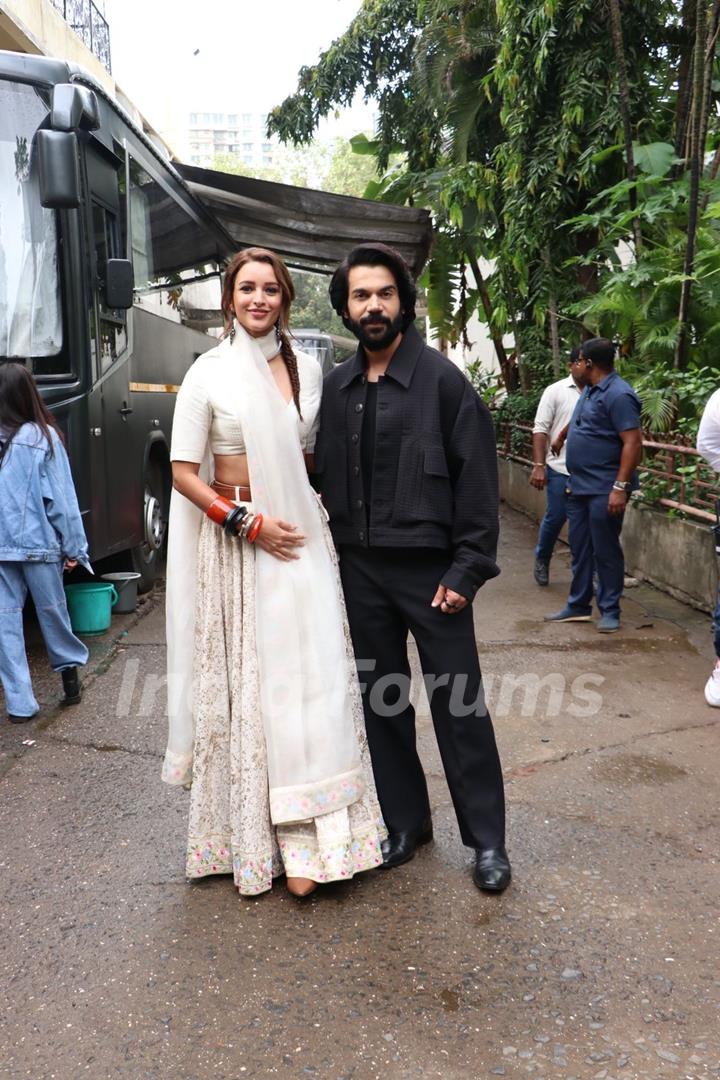 Rajkummar Rao and Triptii Dimri snapped promoting their upcoming film ‘Vicky Vidya Ka Woh Wala Video’