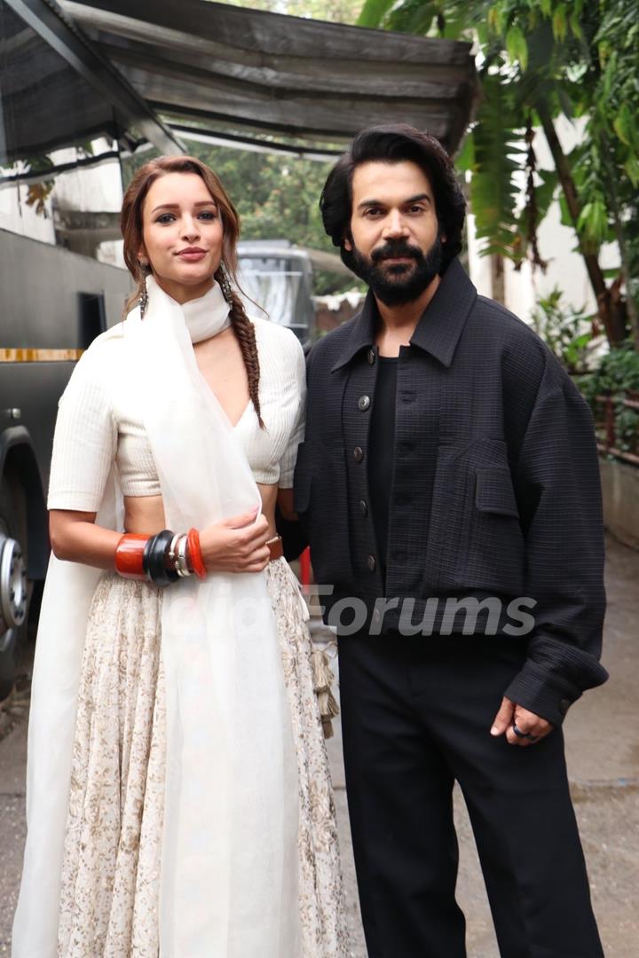 Rajkummar Rao and Triptii Dimri snapped promoting their upcoming film ‘Vicky Vidya Ka Woh Wala Video’