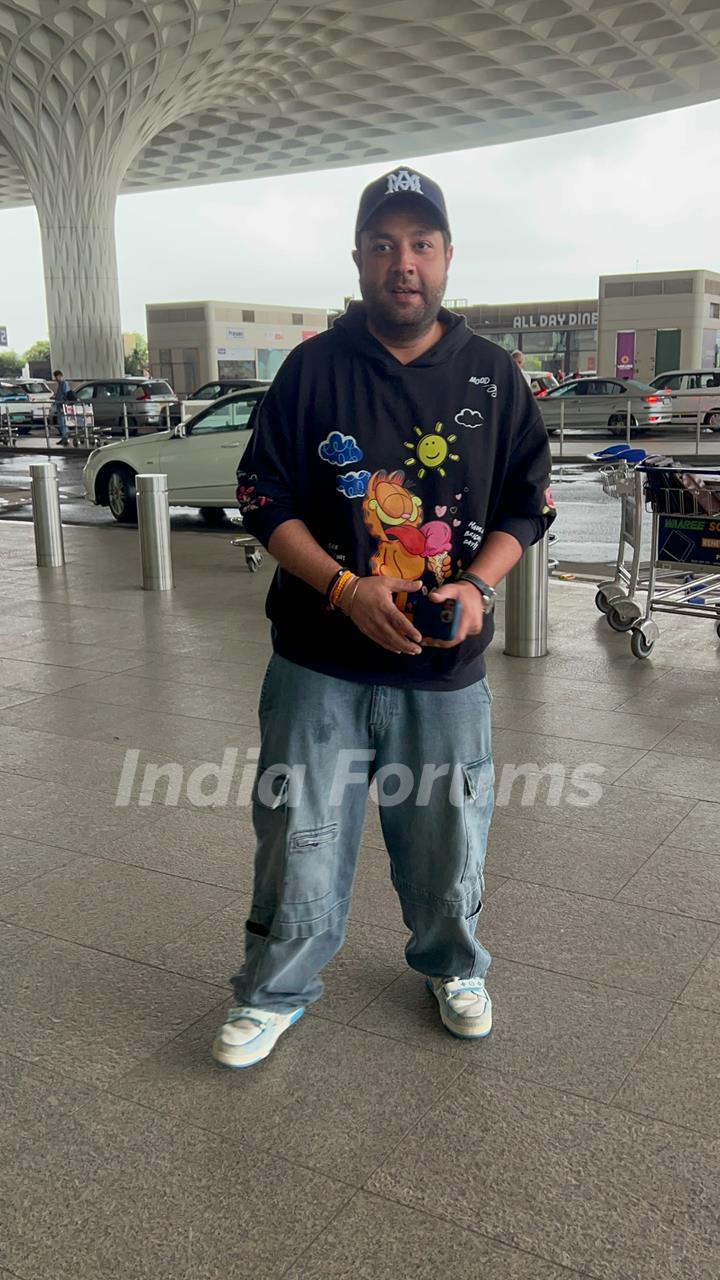 Varun Sharma snapped at the airport