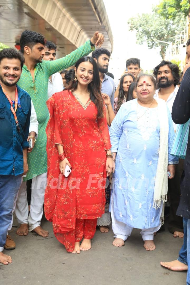 Mahima Makwana snapped at Lalbhag cha Raja