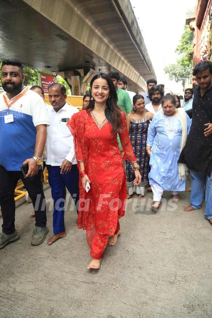 Mahima Makwana snapped at Lalbhag cha Raja