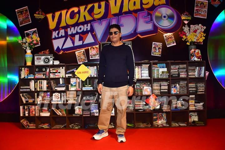 Bhushan Kumar snapped at the trailer launch of Vicky Vidya Ka Woh Wala Video