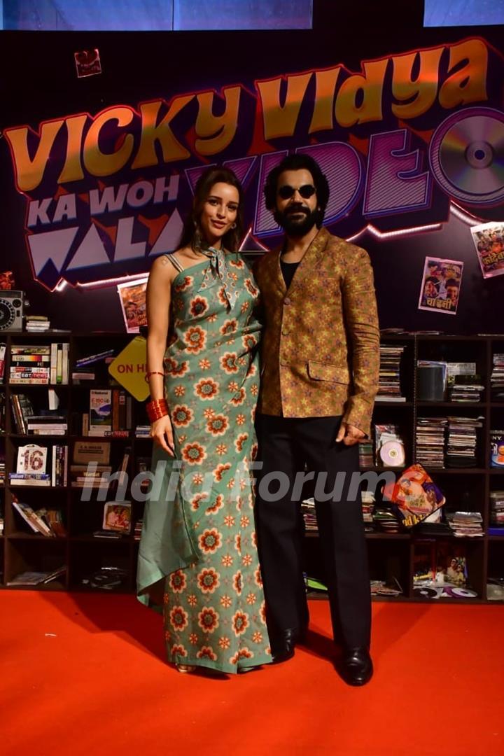 Rajkummar Rao and Triptii Dimri snapped at the trailer launch of Vicky Vidya Ka Woh Wala Video