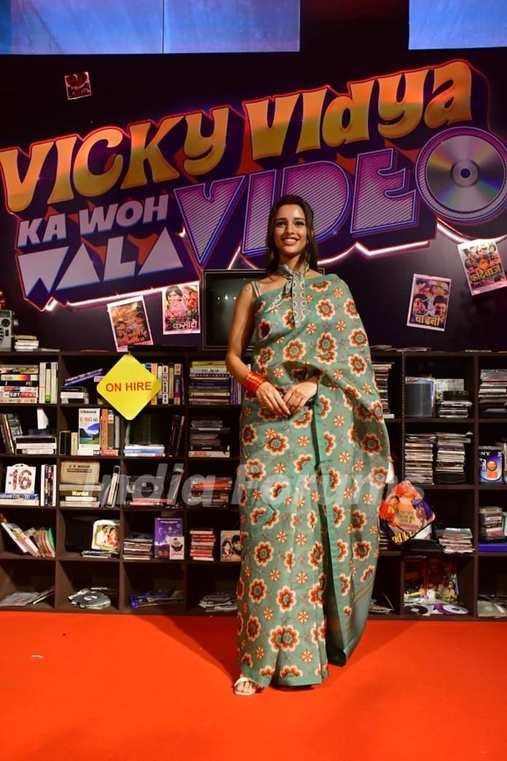 Triptii Dimri snapped at the trailer launch of Vicky Vidya Ka Woh Wala Video