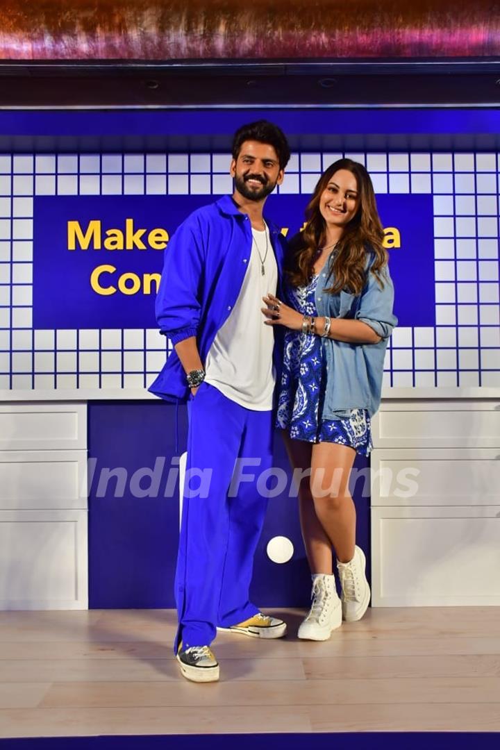 Sonakshi Sinha and Zaheer Iqbal snapped at an event by Booking.com