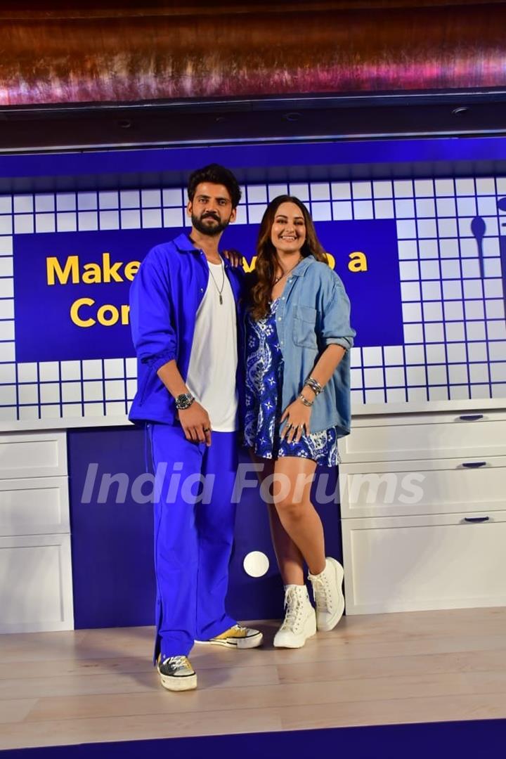 Sonakshi Sinha and Zaheer Iqbal snapped at an event by Booking.com