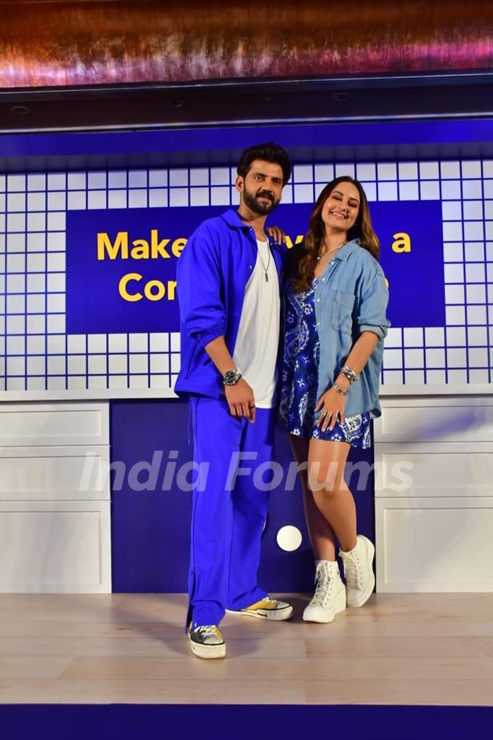 Sonakshi Sinha and Zaheer Iqbal snapped at an event by Booking.com