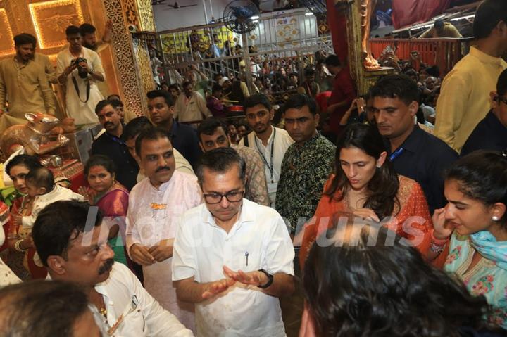 Shloka Mehta snapped at Lalbaugcha Raja