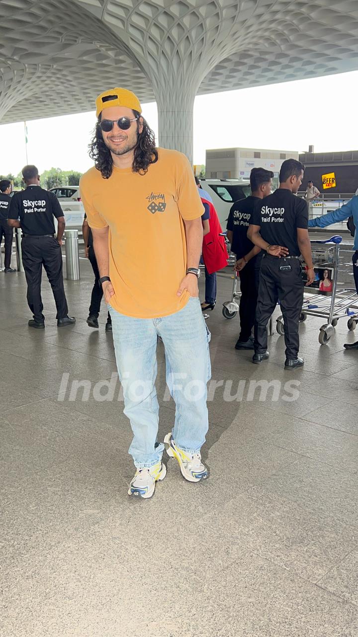 Ali Fazal snapped at the airport