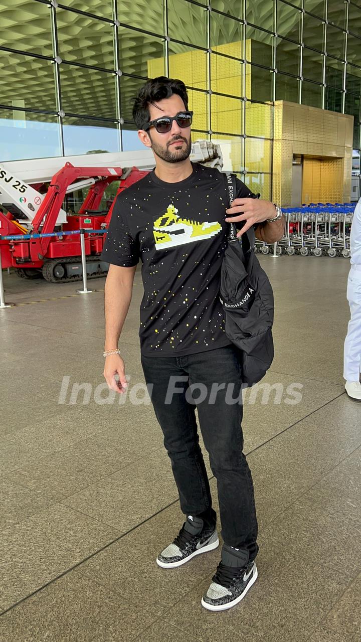 Aditya Seal snapped at the airport